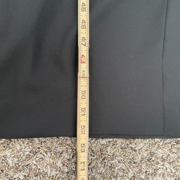 Vintage Maxi Dress Size 12 Black Solid Long Sleeve Bows Gothic Dark Academia 90s - Picture 16 of 16